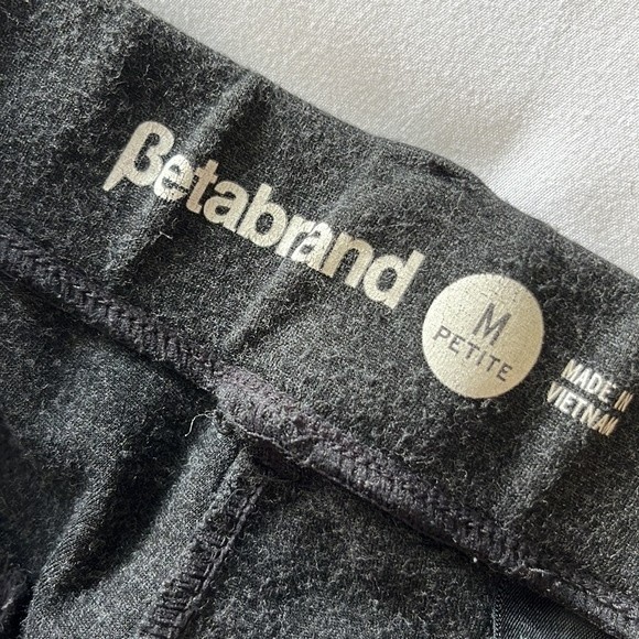 Betabrand Ponte Pants with Elastic Waist, Charcoal Gray, Medium Petite - Picture 7 of 9